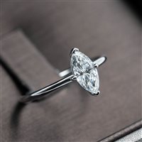 Fabriano - Piazza del Comune 25 - Anello Lux Gioielli Donna in Oro bianco Diamante 0.72 Ct ANL3543;072;V;BI - ANL3543;072;V;BI